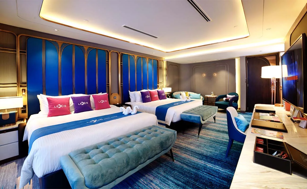 Royal Lexis suite with balcony over Kuala Lumpur